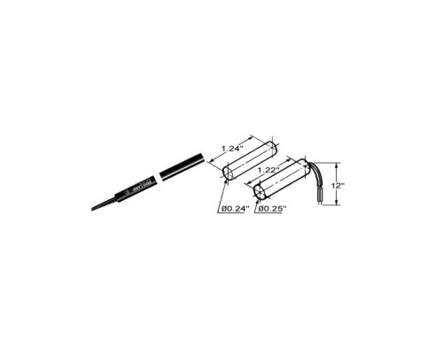 Seco-Larm SM-206Q-BR Recessed-Mount N.C. Magnetic Contact