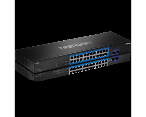 TRENDnet TEG-30262 24-Port Gigabit Switch with 2 x 10G SFP + Slots