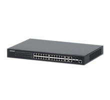 Intellinet 561426 IPS-28GM04-370W 24-Port Gigabit Ethernet PoE+ Web-Managed Switch with 4 Gigabit Combo Base-T/SFP Ports