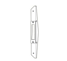 Adams Rite MS4002-021-628 Deadlock Armored Strike in Clear Anodized