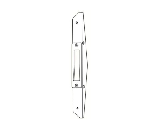 Adams Rite MS4002-021-628 Deadlock Armored Strike in Clear Anodized