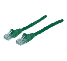 Intellinet 320641 Network Cable, Cat5e, UTP 100% Copper, RJ45 Male / RJ45 Male, 30.0 m (100 ft.), Green