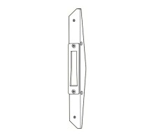 Adams Rite MS4002-012-628 Deadlock Armored Strike in Clear Anodized