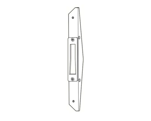 Adams Rite MS4002-012-628 Deadlock Armored Strike in Clear Anodized