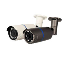 Cantek CT-HDC-IR6A-2M-2812-W 1080P HD-AHD/CVI/TVI/Analog Outdoor Bullet Camera, 2.8-12mm Lens, White