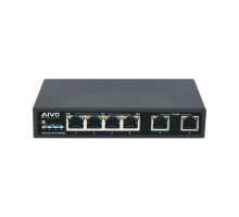 Avycon AVN-S06-2P1U04W90G 4 Ports Gigabit PoE Switch with 1 Ultra PoE Port and 2G Uplink Ports, 90W