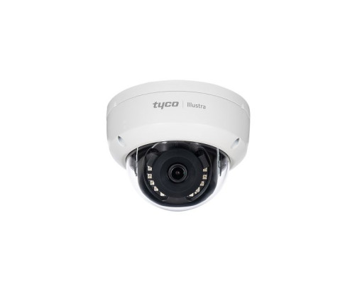 American Dynamics IES02-D10-OI04 Illustra Essentials 2MP Outdoor Network IR Mini-Dome Camera, 2.8mm Lens, White