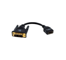 Kramer ADC-DM-HF DVI to HDMI Male to Female Adapter Cable, 1 Feet