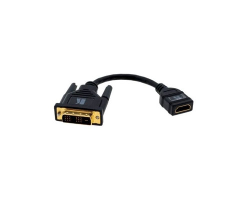 Kramer ADC-DM-HF DVI to HDMI Male to Female Adapter Cable, 1 Feet