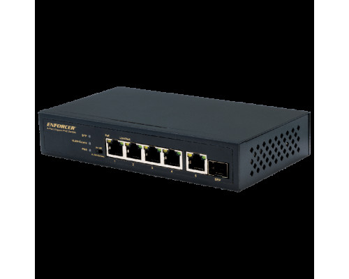 Seco-Larm NS-504UT-GAQ 4-Port Gigabit Unmanaged PoE+ Switch