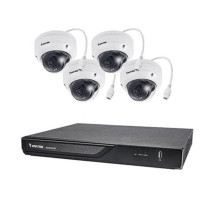 Vivotek ND9323P-2TB-4FD80A Kit Includes: 8 Channel NVR Kit 64Mbps Max Throughput 2TB with 4 x 5MP Outdoor IR Dome IP Security Cameras