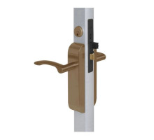 Adams Rite 2190-413-101-10B Dual Force Lock with Standard Flat Strike, Exterior Trim Set and 1-1/2