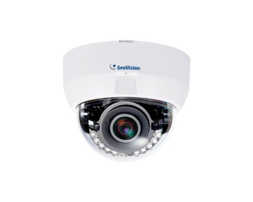 Geovision 90-FD27000-0010 GV-FD2700 2 Megapixel Indoor IR Fixed IP Dome Camera, 2.8-12mm Lens