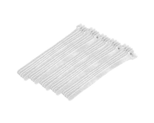 Eclipse Tools 900-098-WH Hook and Loop Cable Ties, 8' White, 25 PK