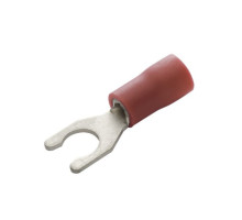 Eclipse Tools 902-428-10 Insulated Locking Spade Terminals, (Red) 22-16 AWG, #8 Stud, 10 Pcs