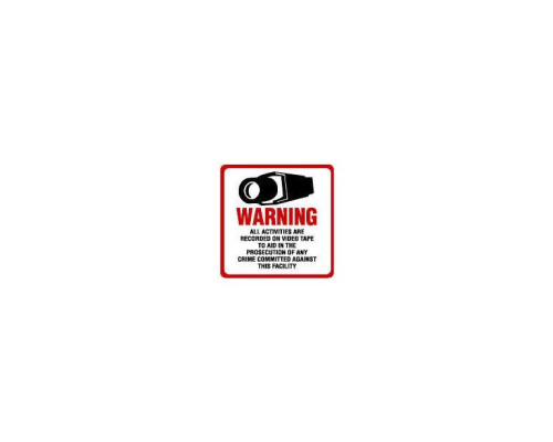 Maxwell STV-204 CCTV Warning Sign