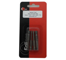 Eclipse Tools 902-377 4 Pc Tamper Proof, Star Tip 1-15/16'Power Bit Set-Sizes: T10H, T15H, T20H, T30