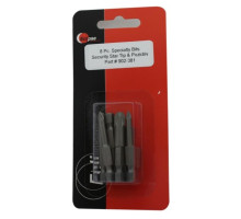 Eclipse Tools 902-381 8 Pc Assortment Pack Specialty (5 lobe security & pozidrive) Bit Set