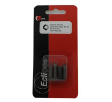 Eclipse Tools 902-393 5 Pc Spanner Security 1' Insert Bit Set-Sizes: #4, #6, #8, #10, #12