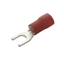 Eclipse Tools 902-448-10 Insulated Spade Terminals, (Red) 22-16 AWG, #6 Stud, 10 Pcs