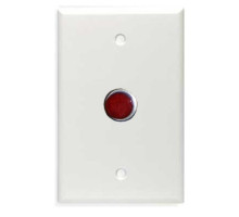 Alpha SF124PW 1-Gang Red Lamp Status-24V-White