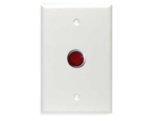 Alpha SF124PW 1-Gang Red Lamp Status-24V-White