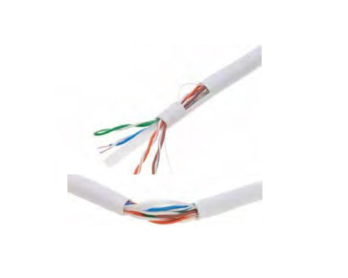 MDY Group 907036 CAT6 Cable, UTP 4 Pair Solid, 23 AWG, CM, White, 1000 Feet