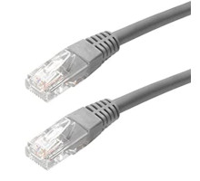 MDY Group 907101 Network CAT 5e Patch Cable RJ-45 for LAN/Ethernet/Modem, Gray, 10 Feet