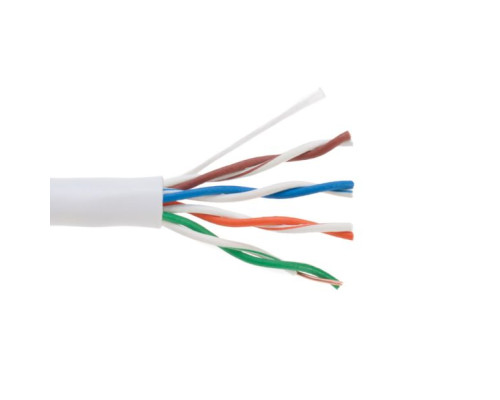 MDY Group 909885 Network CAT 5e CCA Cable, Blue, 1000 Feet, Standard Box, White