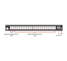 InVid VIS-POE48-4 48 x 1G POE Ports + 4 x 10G SFP Ports PoE Switch