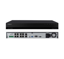 Hanwha Vision WRN-810S-8TB 8 Channels Wisenet WAVE PoE+ Network Video Recorder, 8TB