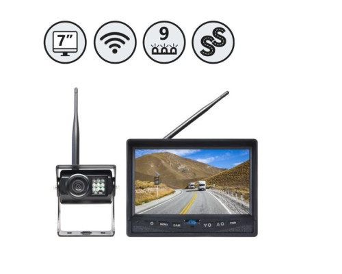 RVS Systems RVS-355W-SC-03 540 TVL Wireless Backup Camera, Both Side Cameras, 7