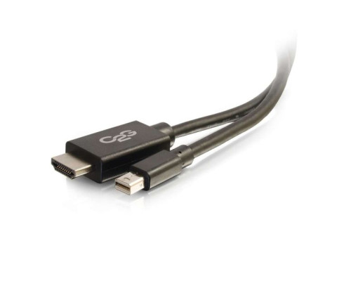 C2G CG54420 Mini DisplayPort Male to HDMI® Male Adapter Cable, Black, 3 Feet