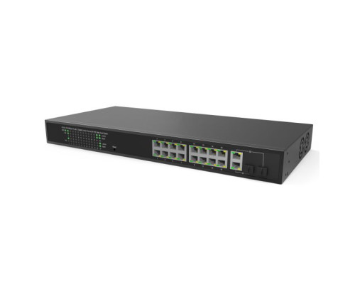 Hanwha Vision EN-SW18m-001 18 Ports (16 PoE, 2 Uplink) Wisenet SKY Smart Managed PoE Switch