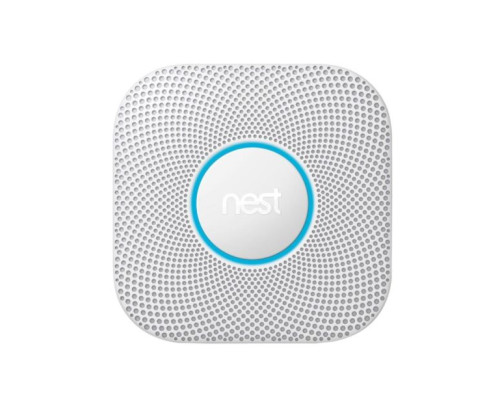 Google Nest S3000BWES Protect Battery-Powered Smoke and Carbon Monoxide Alarm, White, 2nd Generation