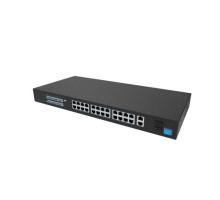 Hanwha Vision SKY-SW28g-001 Wisenet SKY Cloud VMS 26 port PoE+ Network Switch