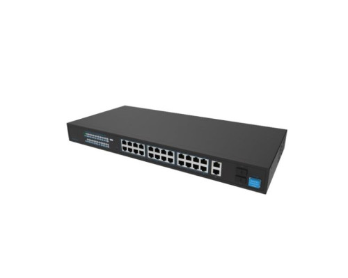 Hanwha Vision SKY-SW28g-001 Wisenet SKY Cloud VMS 26 port PoE+ Network Switch