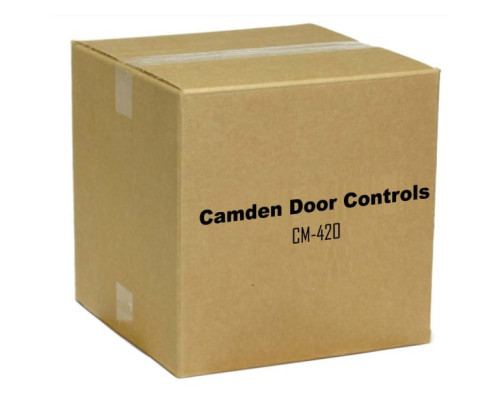 Camden Door Controls CM-420-R Single Gang, N/O and N/C Contacts, 1 5/8' Pushbutton, Stainless Steel Faceplate, Red Button