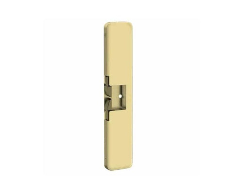 HES 9400-605-LBSM Electric Strike Slim-Line with LatchBolt Strike Monitor in Bright Brass Finish