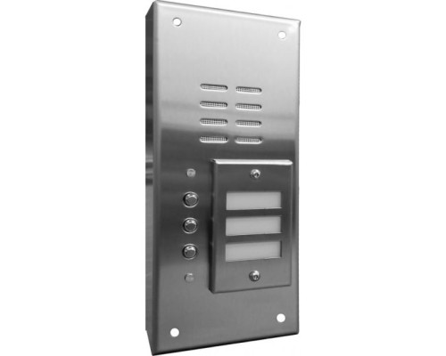 Alpha VI644S03 3 Button Stainless Steel Economy Panel-Surface