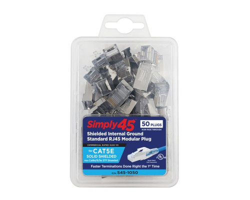 GoSimply Connect S45-1050 Cat5e Shielded Internal Ground Standard WE/SS RJ45