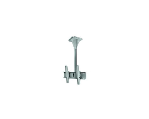 Peerless-AV ECMU-02-C-S Wind Rated Ceiling Tilt Mount, 2' Pole Length, Stone Gray