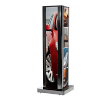 Peerless-AV KIP586-3LG-S Three-Sided Portrait Kiosk, Silver