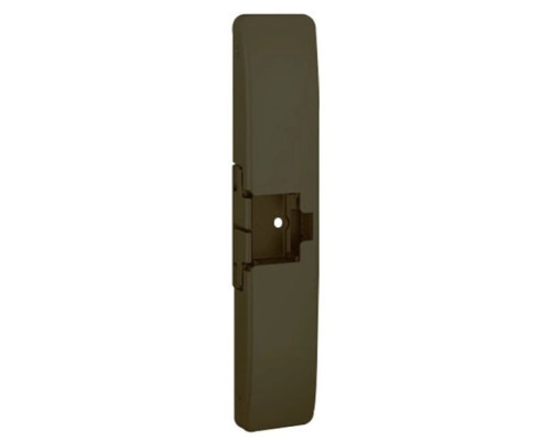 HES 9700-613-LBSM Windstorm and Fire Rated Square Bolt Solution Surface Mounted Electric Strike with Latchbolt Strike Monitor in Bronze Toned