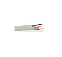 West Penn 252815IV1000 RG59/U Coaxial Cable Plenum Ivory 1000 ft