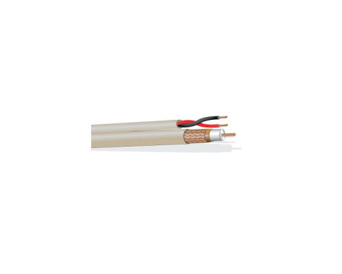 West Penn 252815IV1000 RG59/U Coaxial Cable Plenum Ivory 1000 ft