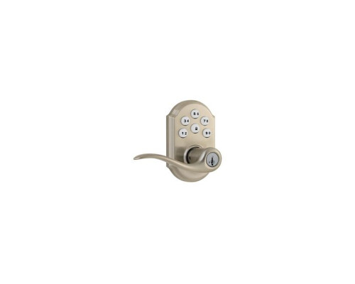 Linear 99120-005 Z-Wave Kwikset Door Lock - Satin Nickel Lever