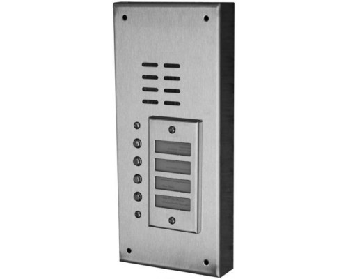 Alpha VI644S04 4 Button Stainless Steel Economy Panel-Surface