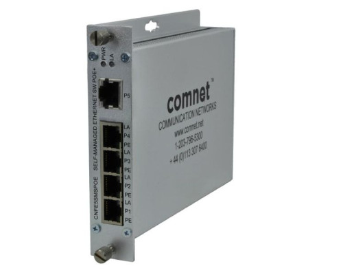 Comnet CNFE5SMSPOE 5-Port Ethernet Self-managed Switch (PoE+)