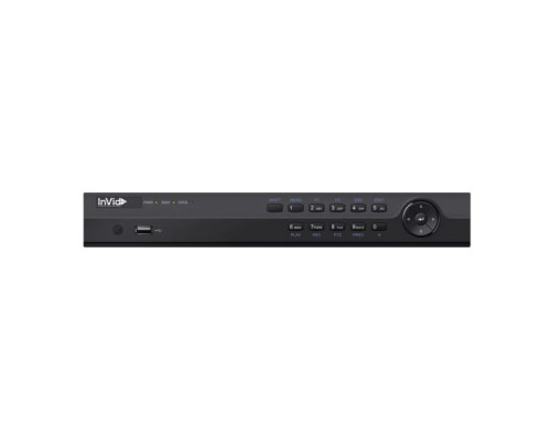 InVid UN1B-16X16-10TB 16 Channel NVR with 16 Plug & Play Ports, 10TB